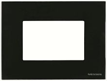 Рамка горизонтальная ABB Niessen Zenit 1-м. 3 мод. N2473 CN стекло черное картинка